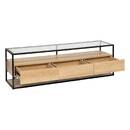 TV Stand with 3 Drawers "Aldea" Beige, 160x50x40 cm Beige