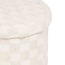 Folding Pouf "Pasti" White, D.38x38 cm White