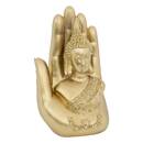 Buddha Statue "Andy" Resin, Gold, H.18 cm Gold