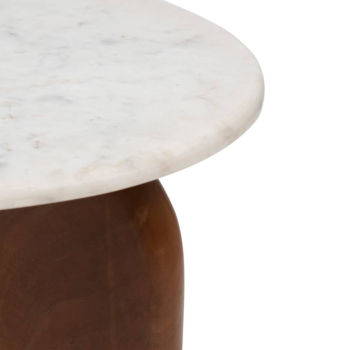 Side Table "Nanda" White, 56.5x51x51 cm White