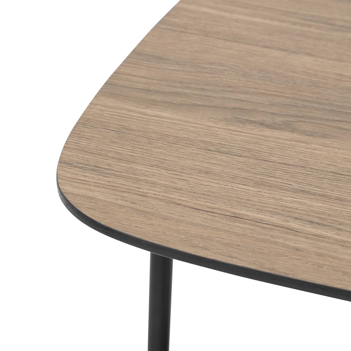 Side table 1 shelf "Hodia" Black, 60x40x40 cm Black
