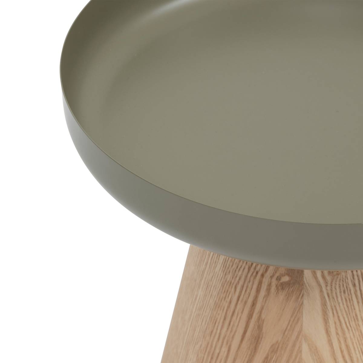 Side Table "Hercyna" Verdigris, 41.8x40x40 cm Grey green