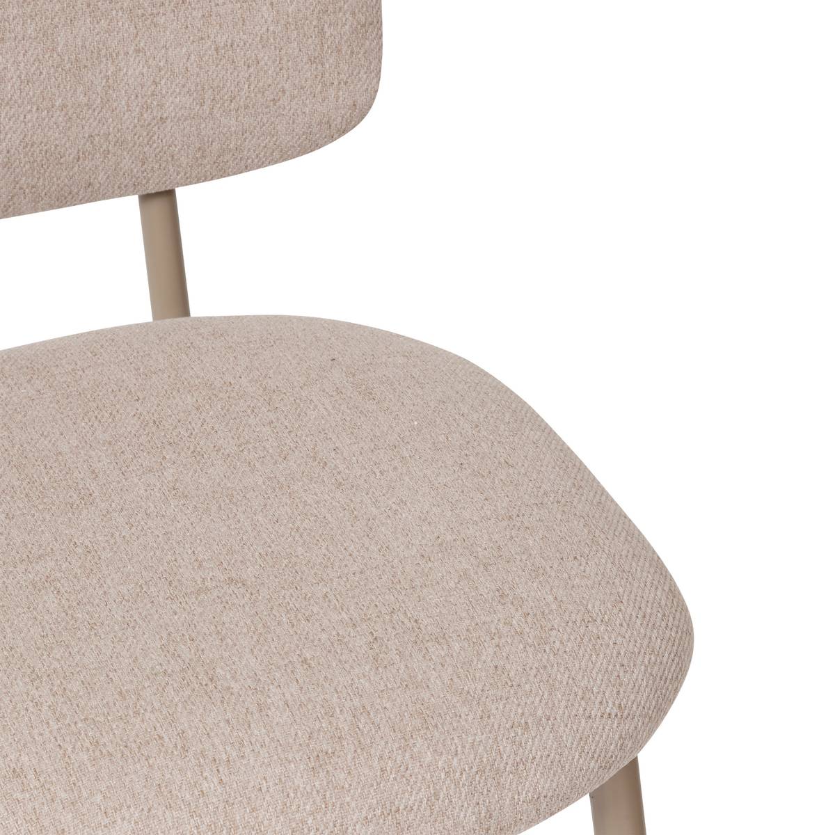 Bar Chair "Kamili" Beige, H. 108.5 cm Beige