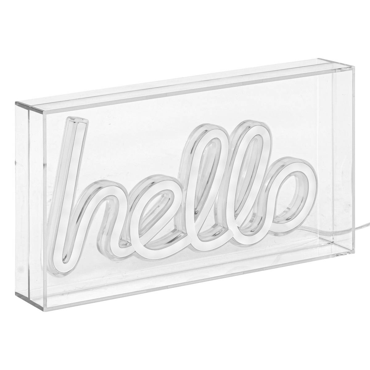LED neon tube desk lamp Hello - ATMOSPHERA Official Website