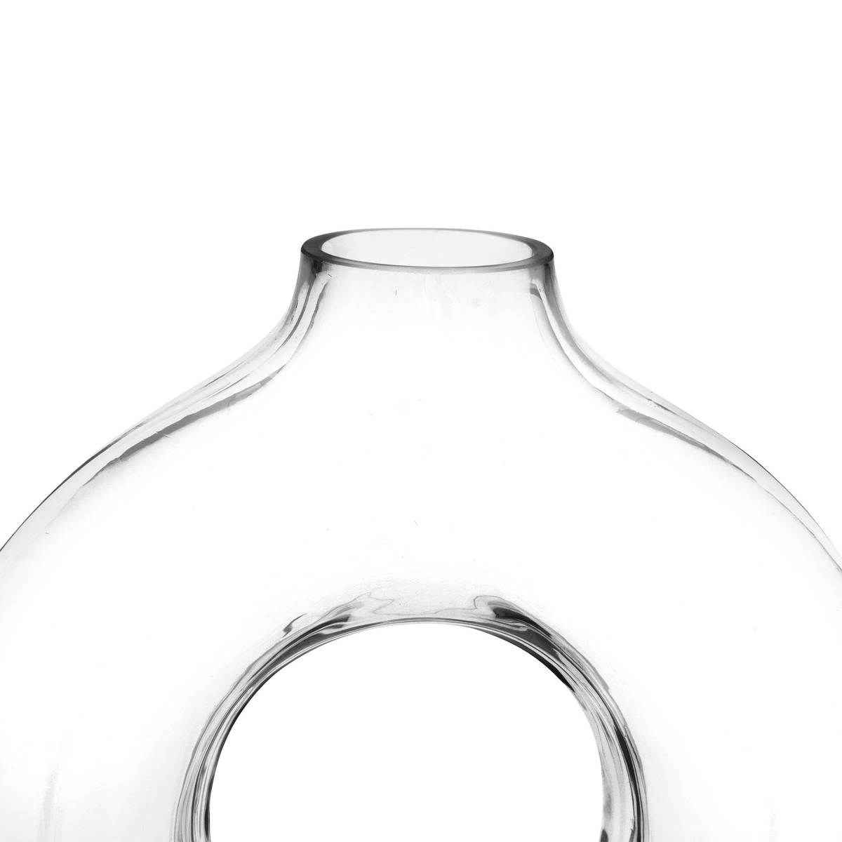 Vase "Circle" Transparent, H. 25.5 cm Transparent