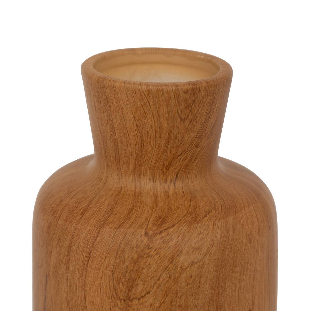 Vase "Sao" Ceramic, Brown, H.30 cm Brown