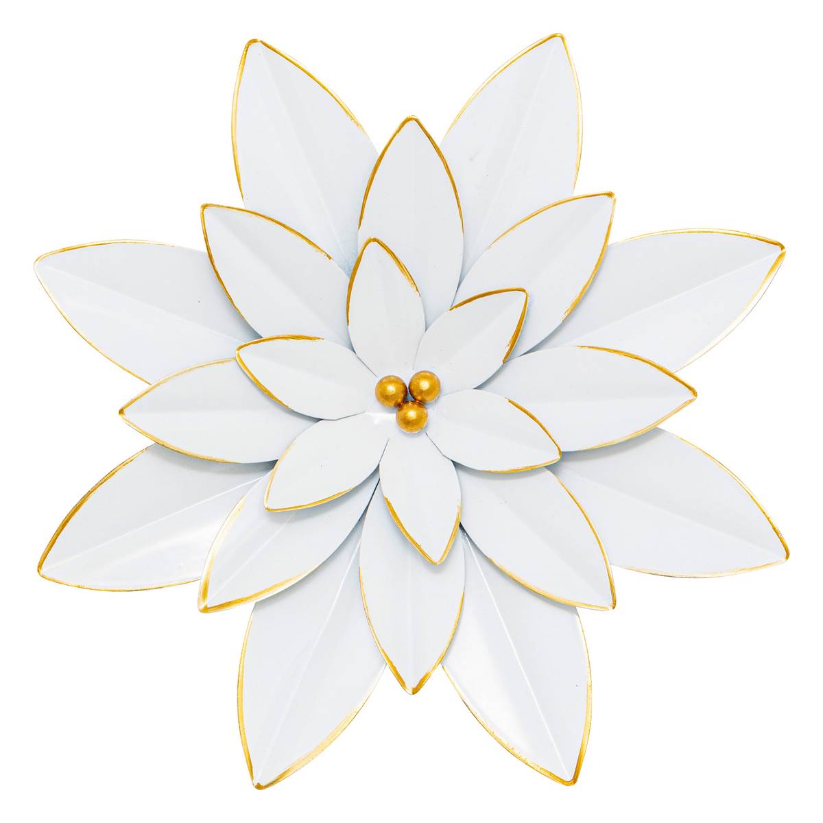 3 wall decorations "Alya" D.24 cm Light green