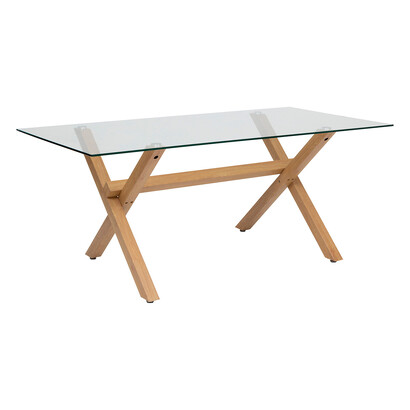 Dining table "jorel" brown, 180x90x74.5 cm
