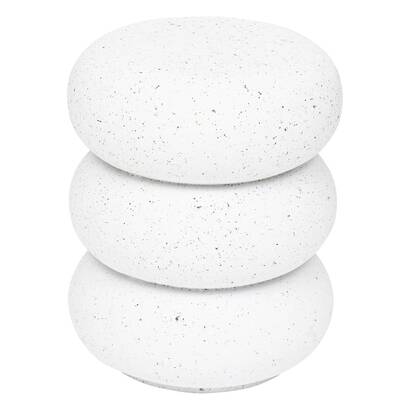 Side table "stoneto" white, 43x35x35 cm