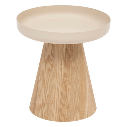 Side table "hercyna" beige, 41.8x40x40 cm
