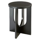 Side Table "Bloom" Black, 50.5x40x40 cm Black