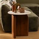 Side Table "Nanda" White, 56.5x51x51 cm White
