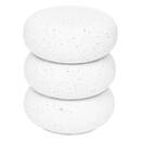 Side Table "Stoneto" White, 43x35x35 cm White