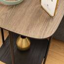 Side table 1 shelf "Hodia" Black, 60x40x40 cm Black