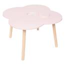 Children's Table "Ally" Pink, 51x51x40 cm Pink