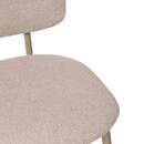 Bar Chair "Kamili" Beige, H. 108.5 cm Beige
