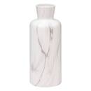Marble Effect Vase "Sao" Ceramic, Black & White, H.30 cm Black and white