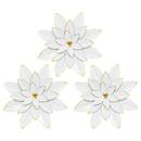 3 wall decorations "Alya" D.24 cm Light green