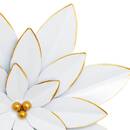 3 wall decorations "Alya" D.24 cm Light green