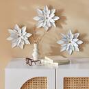 3 wall decorations "Alya" D.24 cm Light green