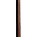 Decorative wood slat panel "Colva" Walnut effect, black background, 60x60 cm Walnut effect / Black background