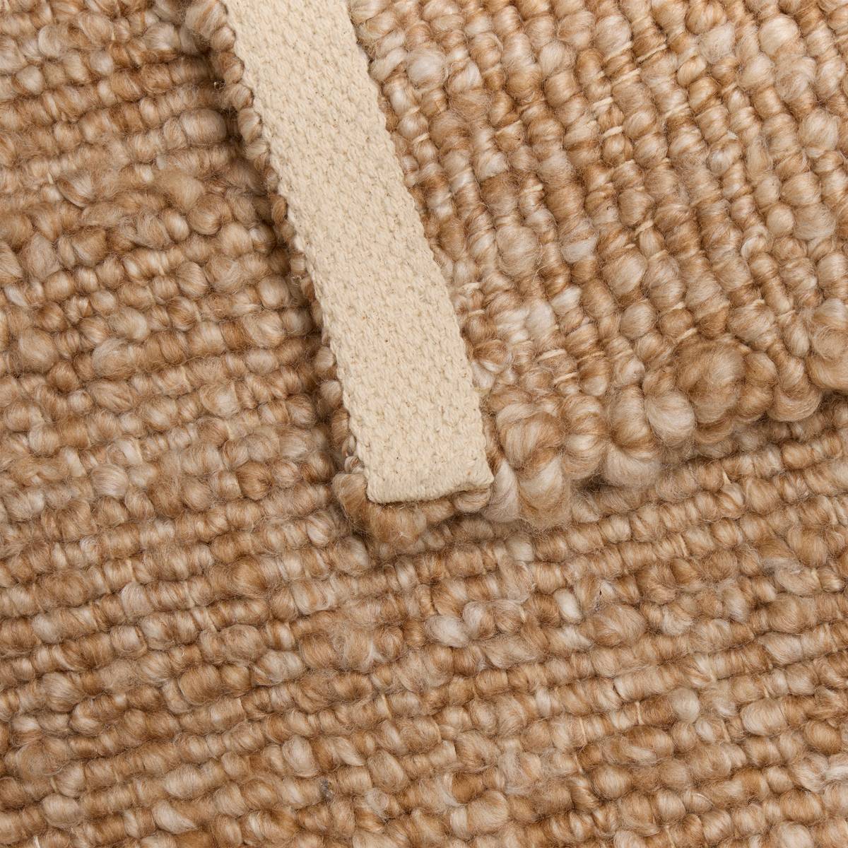 Alfombra efecto lana "Volna" Camello, 230x160 cm Marrón