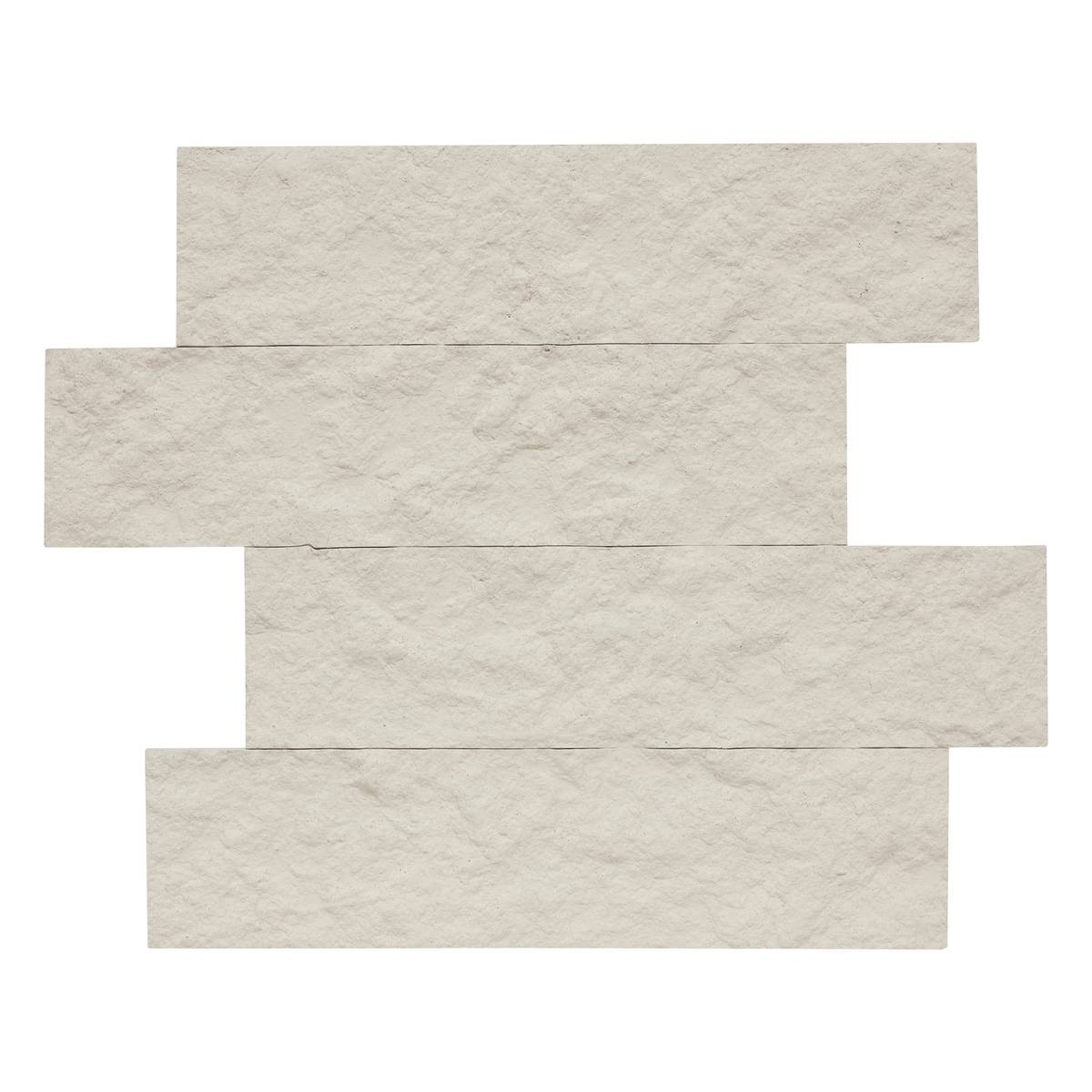 Lote de 2 pegatinas de pared efecto piedra "Cary" Beige, 30x38 cm Beige