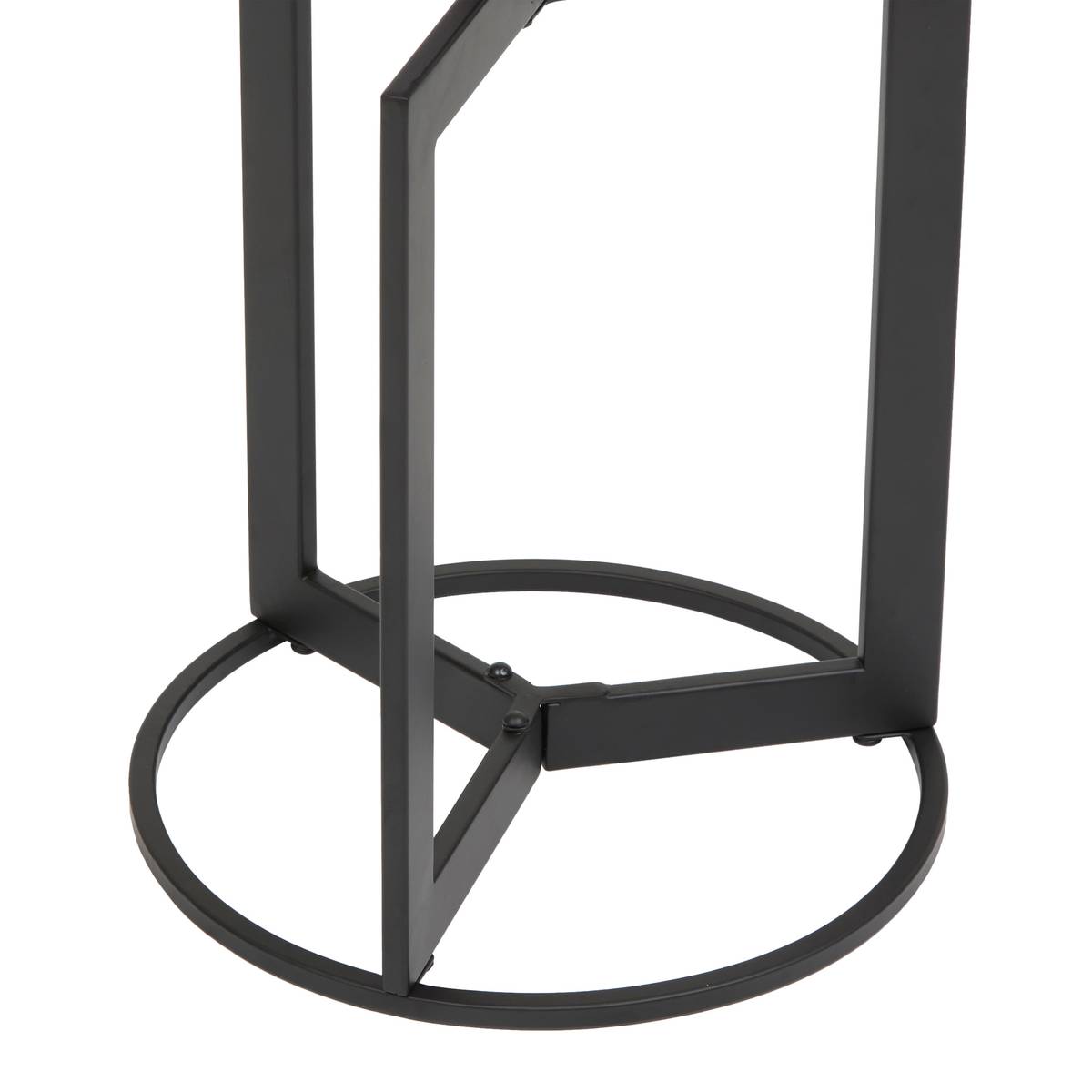 Mesa Auxiliar "Tusco" Negro, 35x35 cm Negro