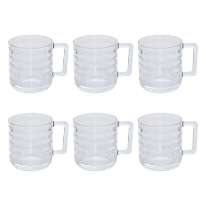 Lote de 6 tazas "julie" vaso, 320 ml, transparente