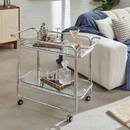 Carrito "Hornell" Plata, 92x40 cm Plata