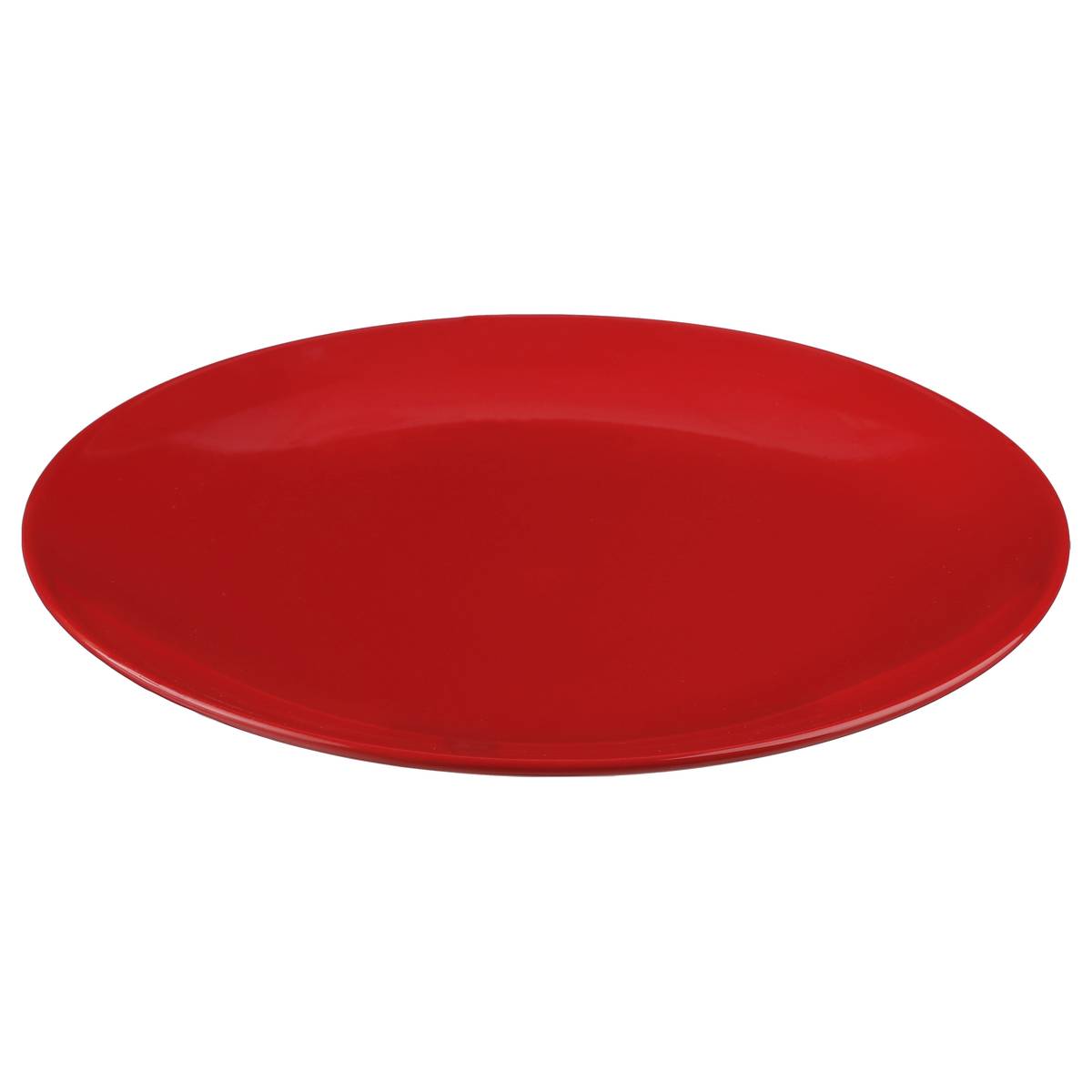 Lote de 6 platos llanos "Colorama" D.26,4 cm, Rojo Rojo