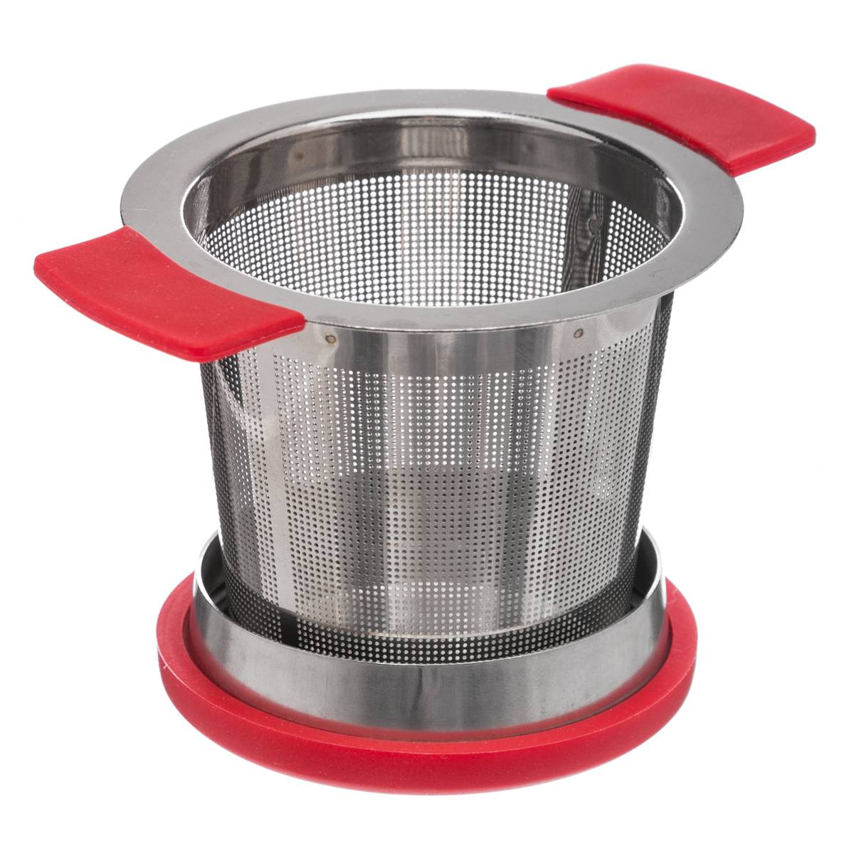 Infusor de té "Acero" Acero, Rojo Gris