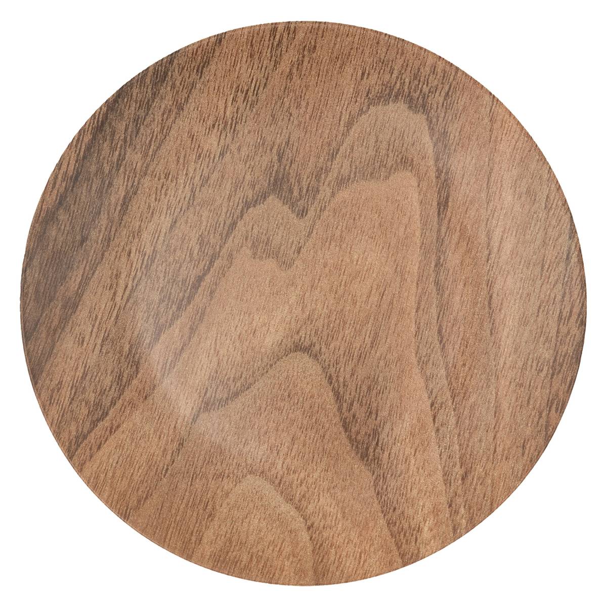 Plato llano "Bois Mood" D.25,3 cm, Marrón Marrón