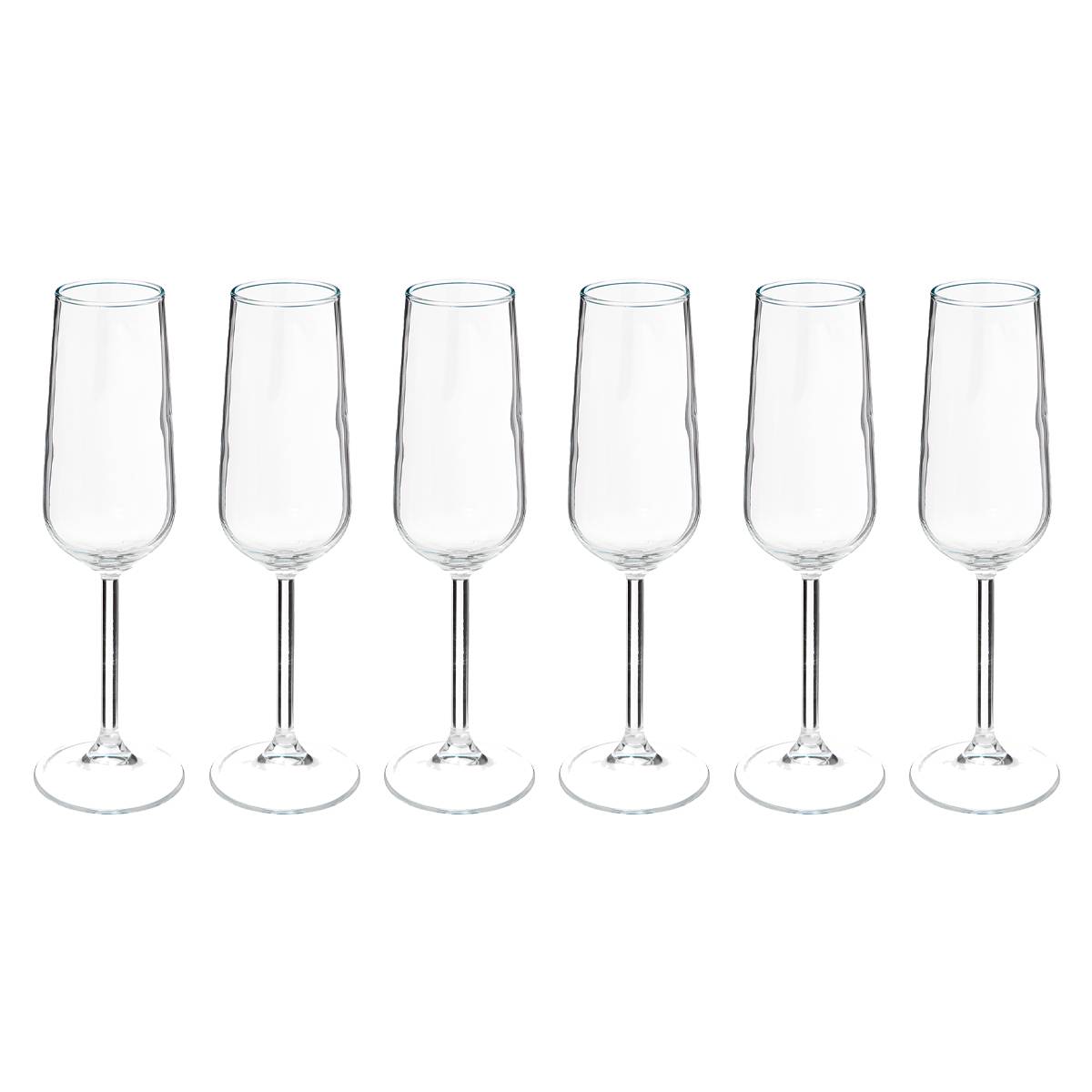 Lote de 6 copas "Nora" 220 ml, Transparente Transparente