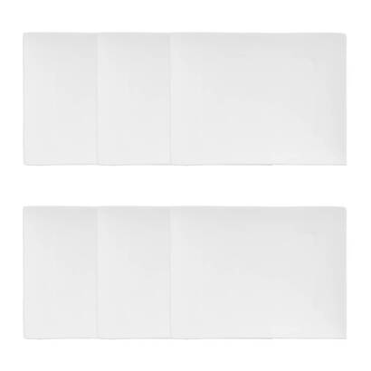 Juego de 6 platos de postre "tokyo" 21,6x16,3 cm, blanco