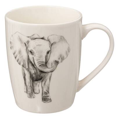 Taza "safari" negro & blanco