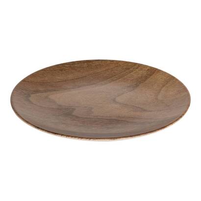 Plato de postre "bois mood" d.20 cm, marr&oacute;n