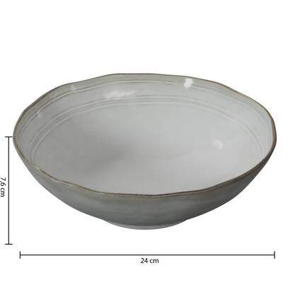 Ensaladera "flower" d.24 cm, gris