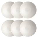 Lote de 6 platos hondos "Atelier" D.19 cm, Blanco Blanco