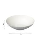Lote de 6 platos hondos "Atelier" D.19 cm, Blanco Blanco