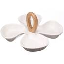 Servicio de aperitivo "Rio" 28x28 cm Blanco