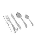 Cubertería de 24 piezas "Serrat" Plata Plata