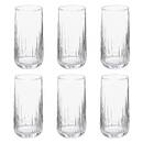 Lote de 6 vasos altos "Dieg'Eau" 350 ml, Transparente Transparente