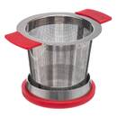 Infusor de té "Acero" Acero, Rojo Gris