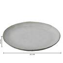 Juego de 6 platos de postre "Flower" D.21,1 cm, Gris Gris