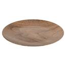 Plato llano "Bois Mood" D.25,3 cm, Marrón Marrón