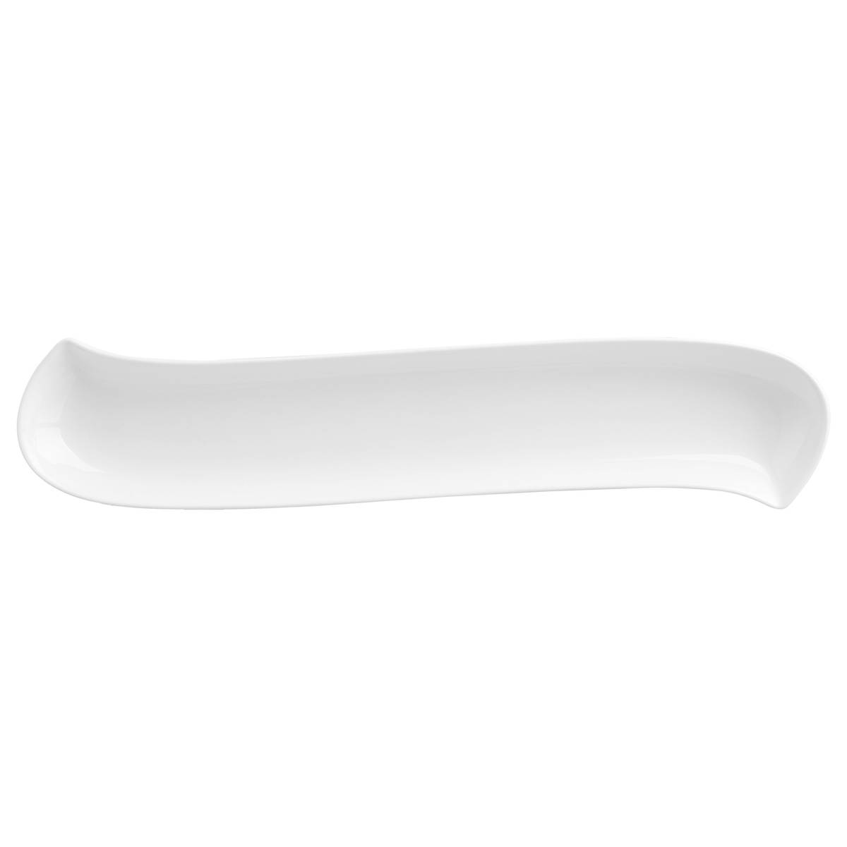 'Plato "Ola"' 36,5x6,9 cm Blanco
