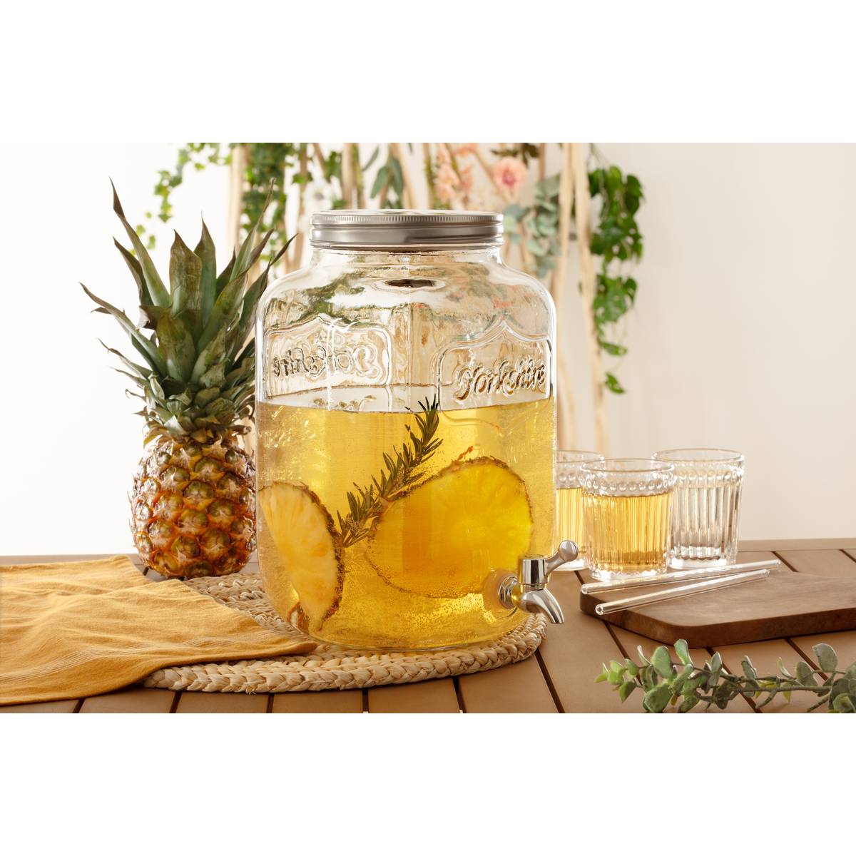 Dispensador "Yorkshire" 8L, Transparente Transparente