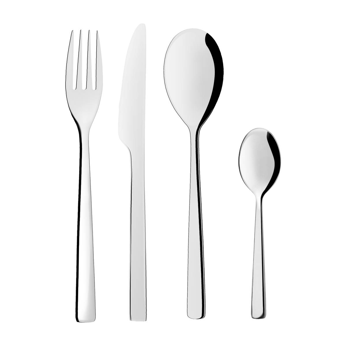 Cubertería de 24 piezas "Deka" Plata Plata