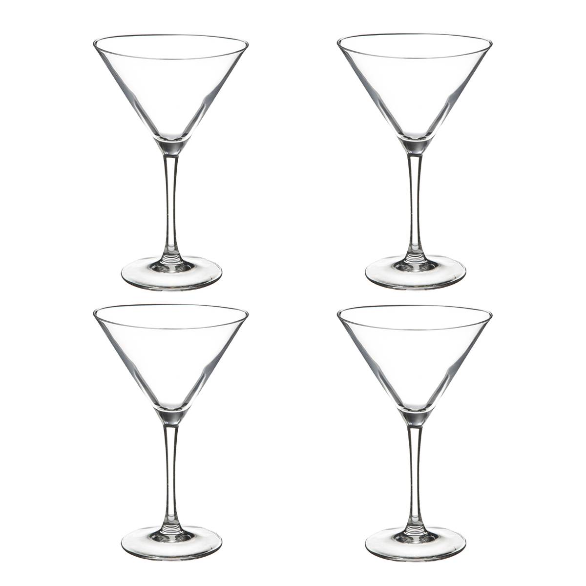 Lote de 4 vasos de c&oacute;ctel "Cocktail" 300 ml, Transparente Transparente